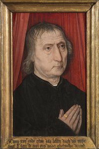 Retrato de Jan de Mol, c.1485 (óleo sobre painel) de Master of the Guild of Saint George at Malines
