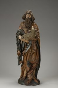 São João Batista, c.1515 (lenha parcialmente policromada) de Master of the Harburger Altar