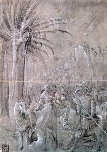 "David e Abigail", início do século XVI. de Master of the Historia of Frederici