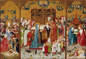 Altarpiece with the Seven Joys of Mary (Óleo sobre madeira de Master of the Holy Kinship