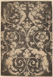 Ornamento Vertical com Duas Sirenes de Master of the Horse Heads