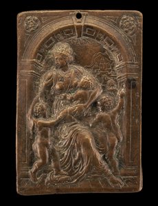 Alegoria da Caridade, c. 1580. de Master of the Judgment of Solomon