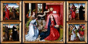 Tríptico da Anunciação, c.1483 (óleo sobre painel)