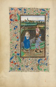 A fuga para o Egito de Master of the Llangattock Hours