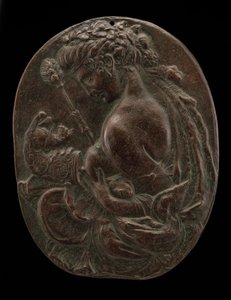 Um Bacchante, finais do século XV ou princípios do XVI. de Master of the Martelli Mirror