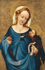 Madonna com o tinteiro, ca 1430 de Master of the Middle Rhine