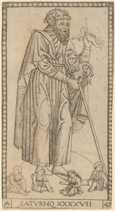 Saturno (Saturno) de Master of the S Series Tarocchi