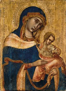 Madonna e Criança, 2º quartel do século XIV de Master of the Sterbini Diptych