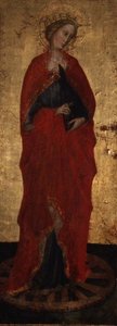St. Catherine (tempera no painel)