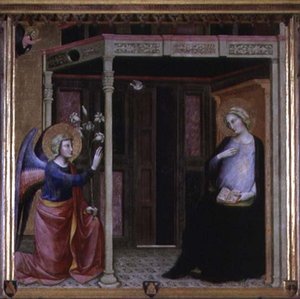 A Anunciação (tempera no painel)