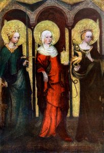 Pintura no verso do retábulo de Trebon, c1380 1955.