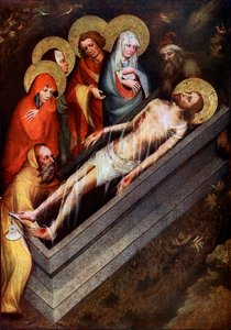 O túmulo de Cristo, mestre do retábulo de Trebon, por volta de 1380, 1955