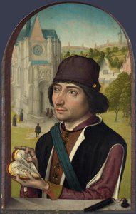 Retrato de um jovem de Master of the View of Saint Gudula