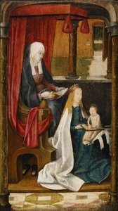 Madonna ensinando a leitura do Cristo infantil, 1480
