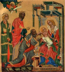 "A Adoração dos Reis Magos", c1350 1955.