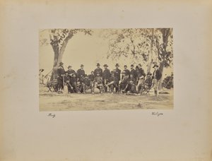 Burnside e o pessoal de Mathew B. Brady