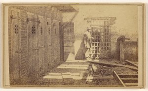 [Jaulas onde eram mantidas pessoas escravizadas] de Mathew B. Brady