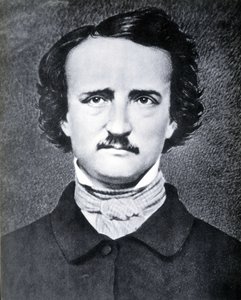 Retrato do escritor americano Edgar Allan Poe (1809 - 1849) fotografia de Brady no século XIX.