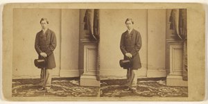 [Jovem não identificado, de pé, com cartola e bengala] de Mathew B. Brady