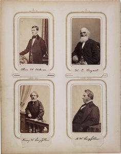 Álbum de 200 cartes de visite, a maioria por Brady 1865 ca. de Mathew B. Brady