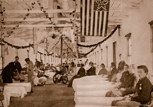 Hospital do Exército perto de Washington, DC, 1861-65 de Mathew B. Brady