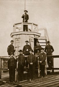 Central Signal Station, Washington, DC, 1861-65 (foto sépia) de Mathew B. Brady
