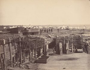 Fortificações, Manassas, Ocupada pela 13ª Missa, 1862. de Mathew Brady