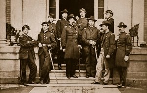 General OB Wilcox e Staff, 1861-65 de Mathew B. Brady