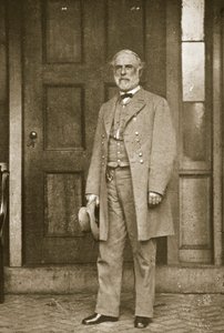General Robert E. Lee, em frente à sua casa em Richmond, em abril de 1865 de Mathew B. Brady