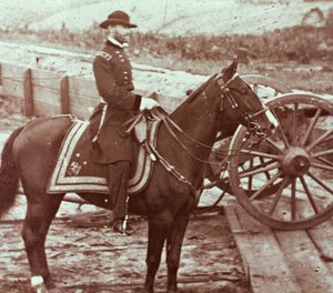 General William T. Sherman (1820-91) em Atlanta, GA (foto a p/b) de Mathew Brady
