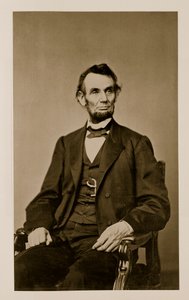 Retrato de Abraham Lincoln (1809-65) (foto do bw)