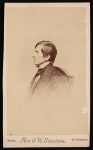 Retrato do Rev. George Whitefield Samson 1819-1896, Antes de 1896. de Mathew Brady