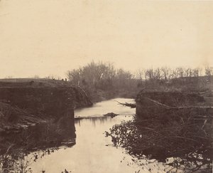 Ruins of Stone Bridge - Bull Run, 1862. de Mathew Brady