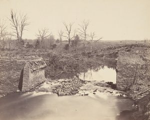 Ponte de Pedra - Bull Run, 1862. de Mathew Brady