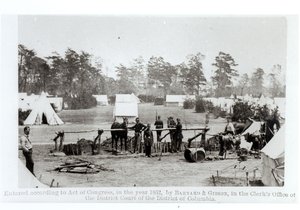 Sede dos Yankees, campo de Whinfield, 3 de maio de 1862 de Mathew B. Brady