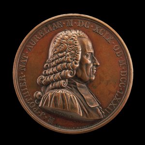 Robert-Joseph Pothier, 1699-1772, Jurista e Professor [obverso], 1823. de Mathias Nicholas Marie Vivier