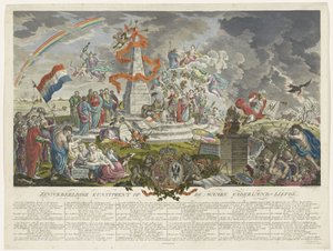 Alegoria do verdadeiro patriotismo, 1788
Impressão de arte de fantasia sobre o verdadeiro patriotismo (título sobre o objecto)