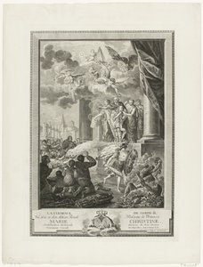Clemência do imperador José II aos protestantes, 1783 La Clemence de Joseph II (título no objeto) de Mathias de Sallieth