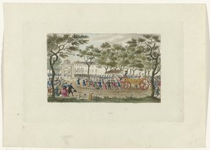 Ultrapassagem da Princesa de Orange e as Crianças, 1787 de Mathias de Sallieth