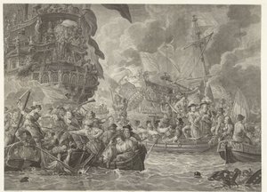 A invasão holandesa no Medway e a captura do Royal Charles, 1667 de Mathias de Sallieth