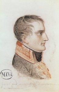 Bonaparte (1769-1821), Primeiro Cônsul, estuda a entrada de Bonaparte, primeiro cônsul, em Antuérpia, em 18 de julho de 1803 (Versalhes), 1803 (giz vermelho sobre papel)