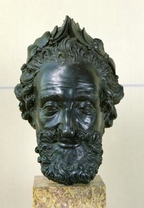 Chefe de Henri IV (1553-1610) depois de 1599 (bronze)