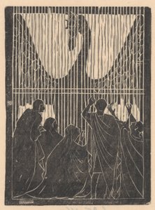Cisne atrás da cerca de Mathieu Lauweriks