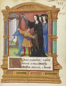 BNF Fr2285 f5r - A bússola do golfinho de Maitre de Philippe de Gueldre
