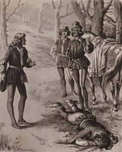Ilustração para The Cloister and the Hearth de Charles Reade (litografia) de Matt Bede Hewerdine
