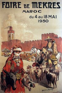 cartaz para a feira de Meknes, Marrocos de Matteo Brondy