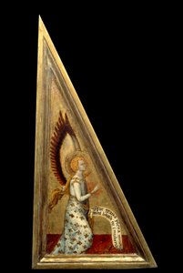 O Anjo da Anunciação. Pintura de Matteo Giovanetti (1300-1369) Século XIV