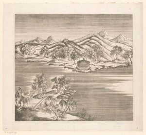 Vista de parte do Palácio Imperial de Verão em Chengde (Jehol) na China