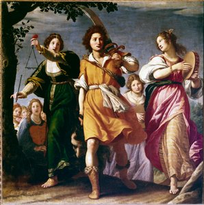 O Triunfo de David (óleo sobre tela