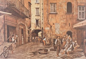 Itália, Nápoles, Piazzetta di Porto de Matteo Zampella de Matteo Zampella